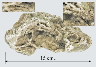Gypsum, altered. Bill Bagley Rocks and Minerals